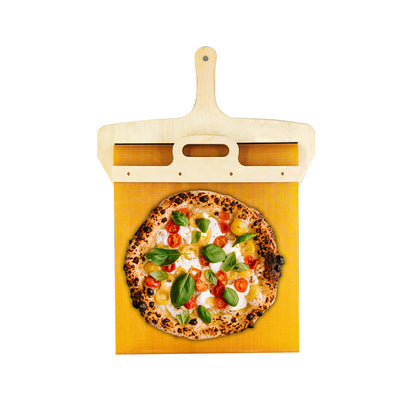 Wooden Pizza Peel with Smooth Slide Mechanism
