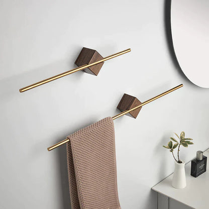 Stylish Bathroom Towel Holder - Chrome Metal Rack