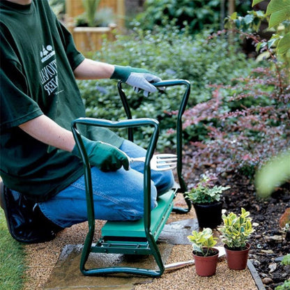 Comfortable Garden Kneeler and Stool (Green) - Pexav