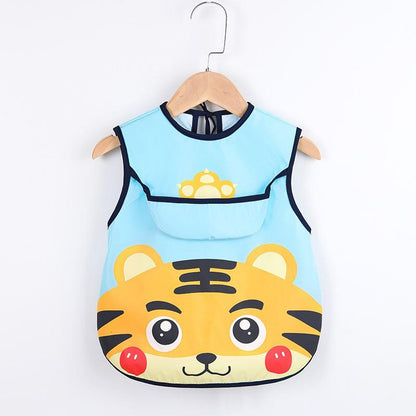 Baby apron with pockets for art and food-I-0-3 years old-Nora Luxe