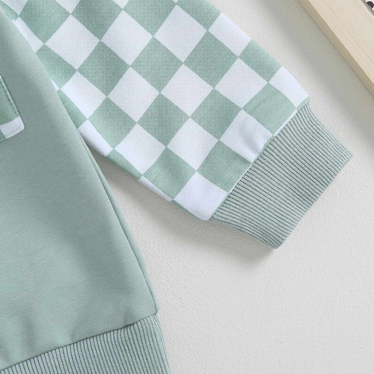 Baby Jogger Winter Set – Contrast Sweatshirt and Trousers-A-0-6 Months-Nora Luxe
