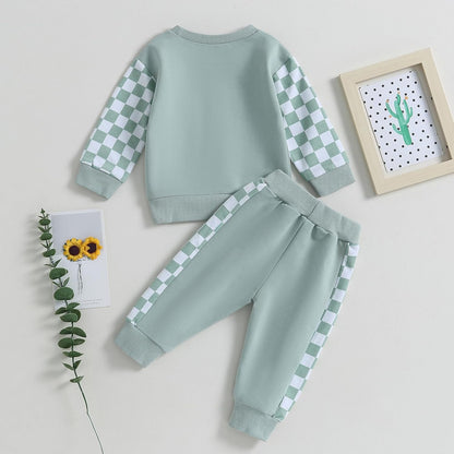 Baby Jogger Winter Set – Contrast Sweatshirt and Trousers-A-0-6 Months-Nora Luxe