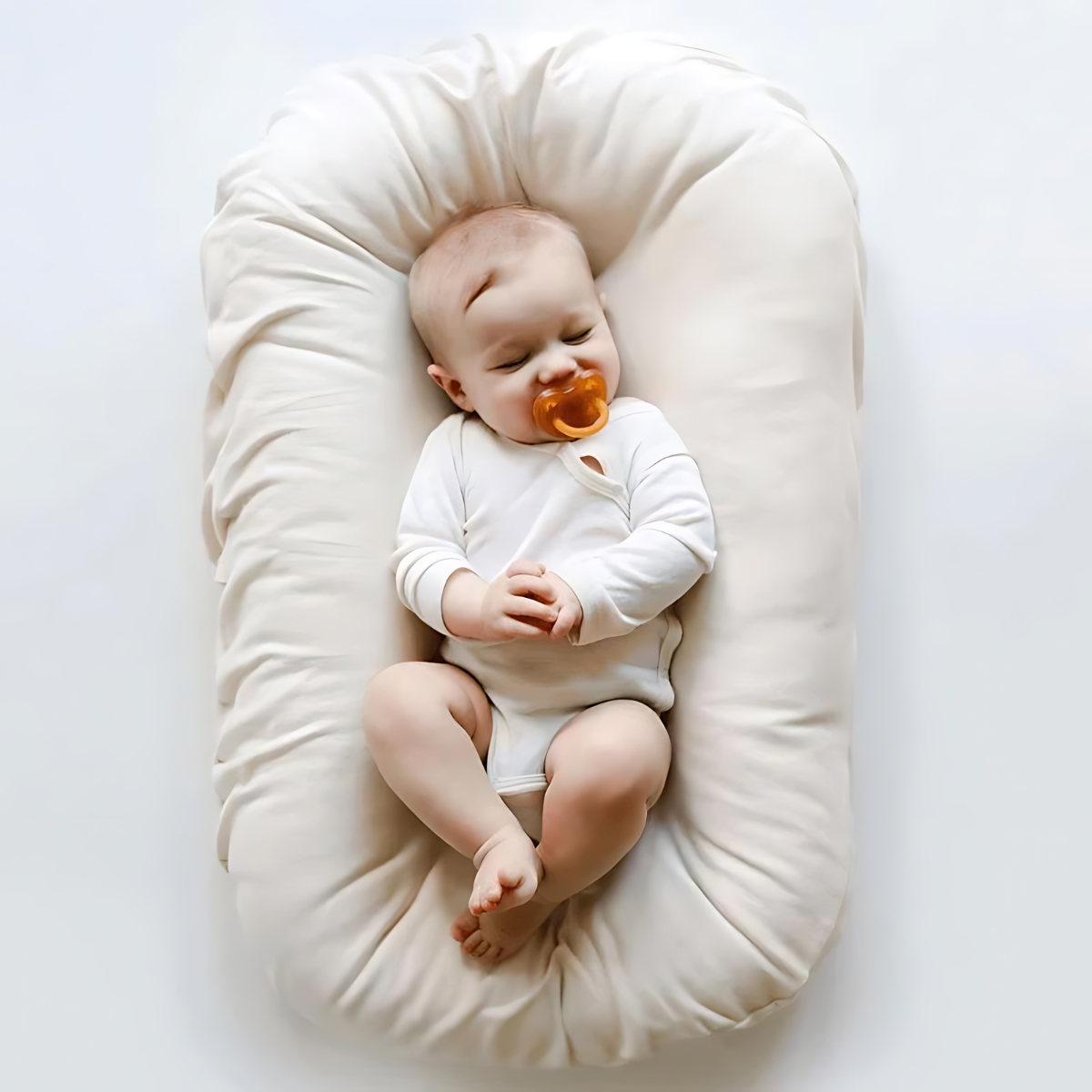 Baby Lounger - CuddleNest-Green-Nora Luxe