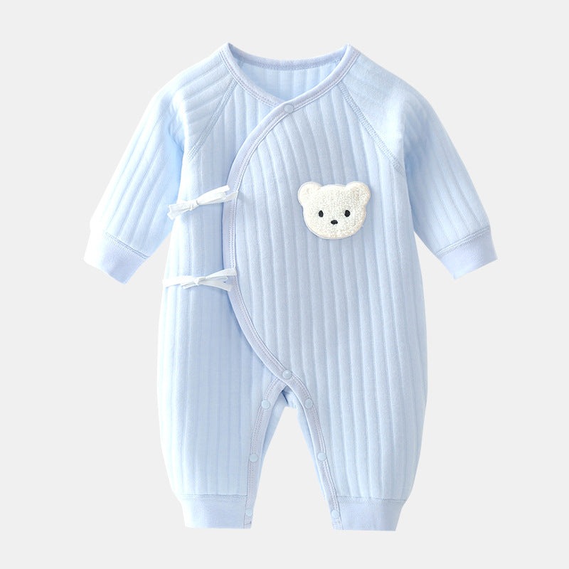 Cute Baby Romper with Bear Design - Pexav