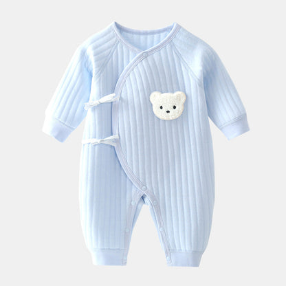 Cute Baby Romper with Bear Design - Pexav