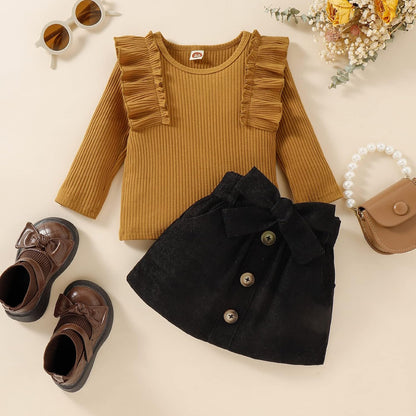 Baby Winterset – Knitted Turtleneck and Dress Set-A-6-12 Months-Nora Luxe