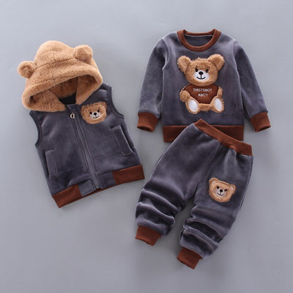 Cute Baby Boy 3 Piece Finn Outfit Set - Pexav
