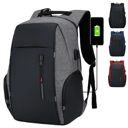 Water Resistant Laptop Backpack with Power Bank - Pexav