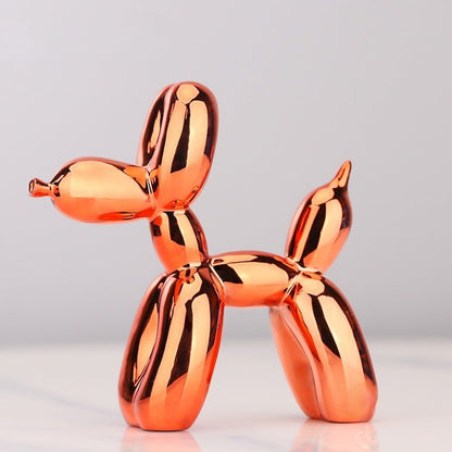 Balloon Dog Sculptures - BouncePup-Orange-Nora Luxe