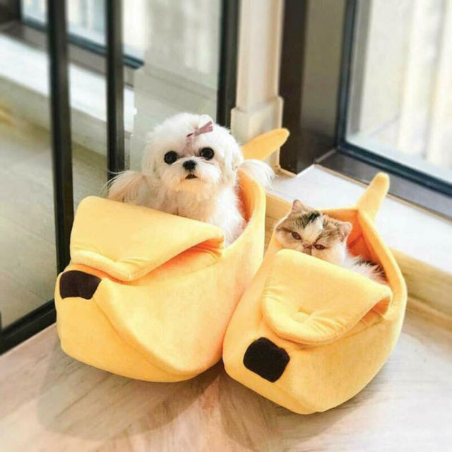 Soft Pet Hideaway Bed for Cats and Small Dogs