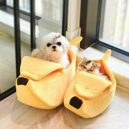 Soft Pet Hideaway Bed for Cats and Small Dogs