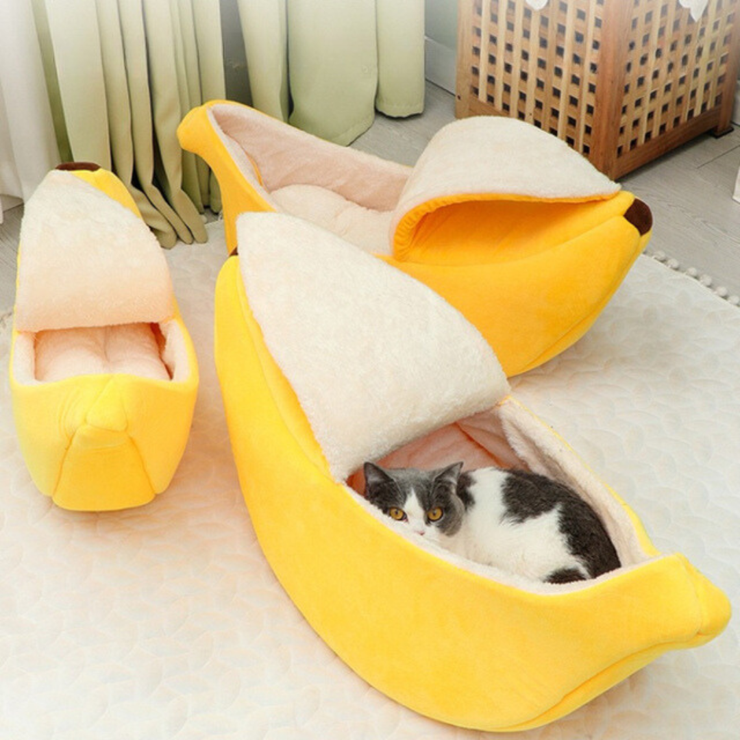 Soft Pet Hideaway Bed for Cats and Small Dogs