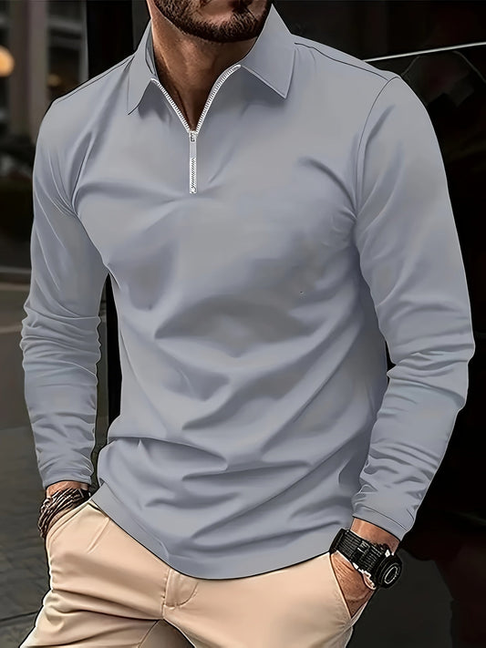 Classic Long Sleeve Mens Casual Shirt - Pexav