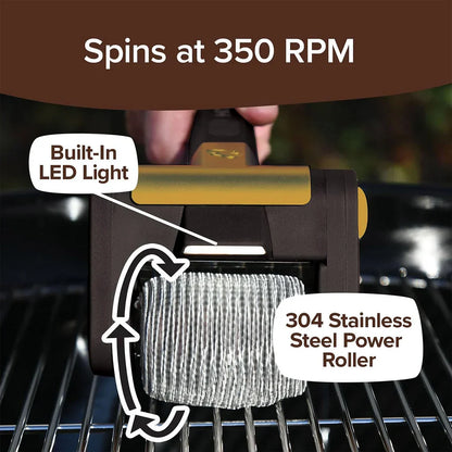 Easy Grill Brush Cleaner, LED Light & Fast Rotation