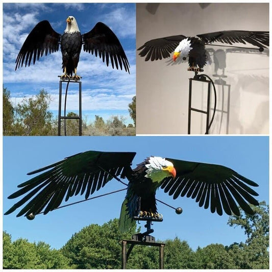 Colorful Outdoor Metal Wind Spinner Decoration - Pexav