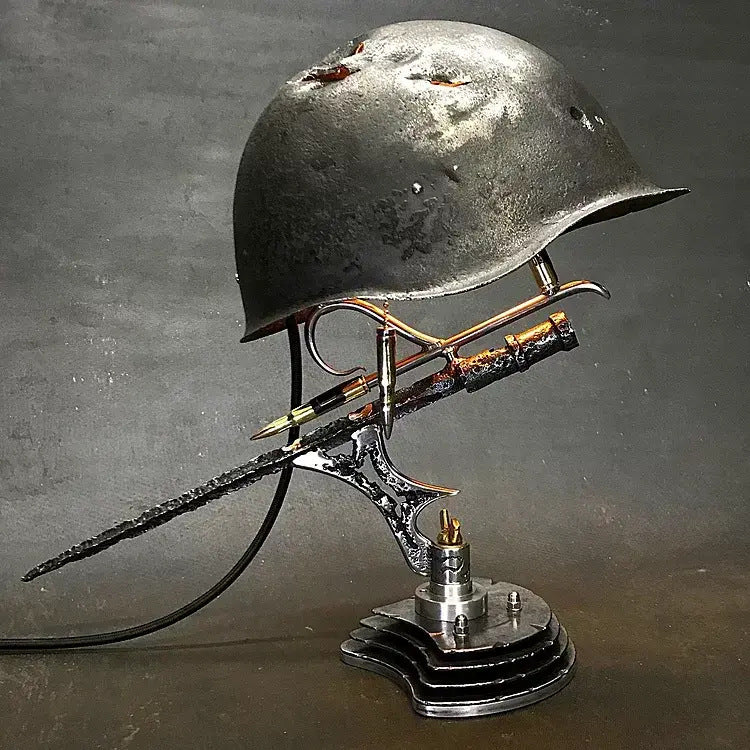Unique Resin Helmet Table Light - Pexav