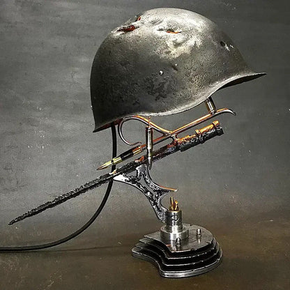 Unique Resin Helmet Table Light - Pexav