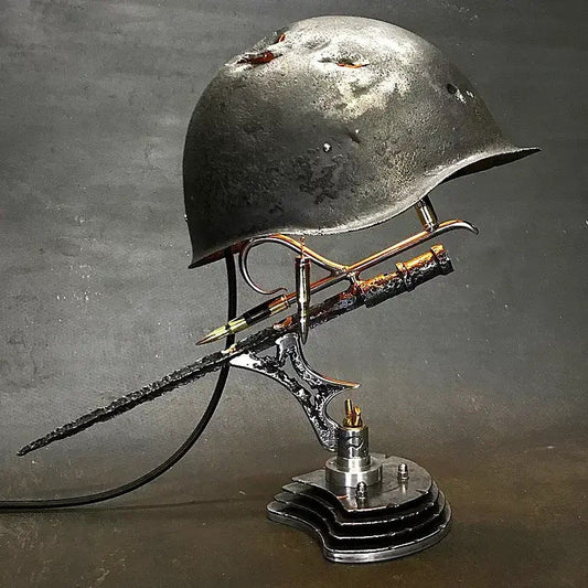 Unique Resin Helmet Table Light - Pexav