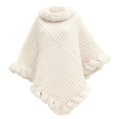 Soft Faux Fur Wrap Cape for Ladies