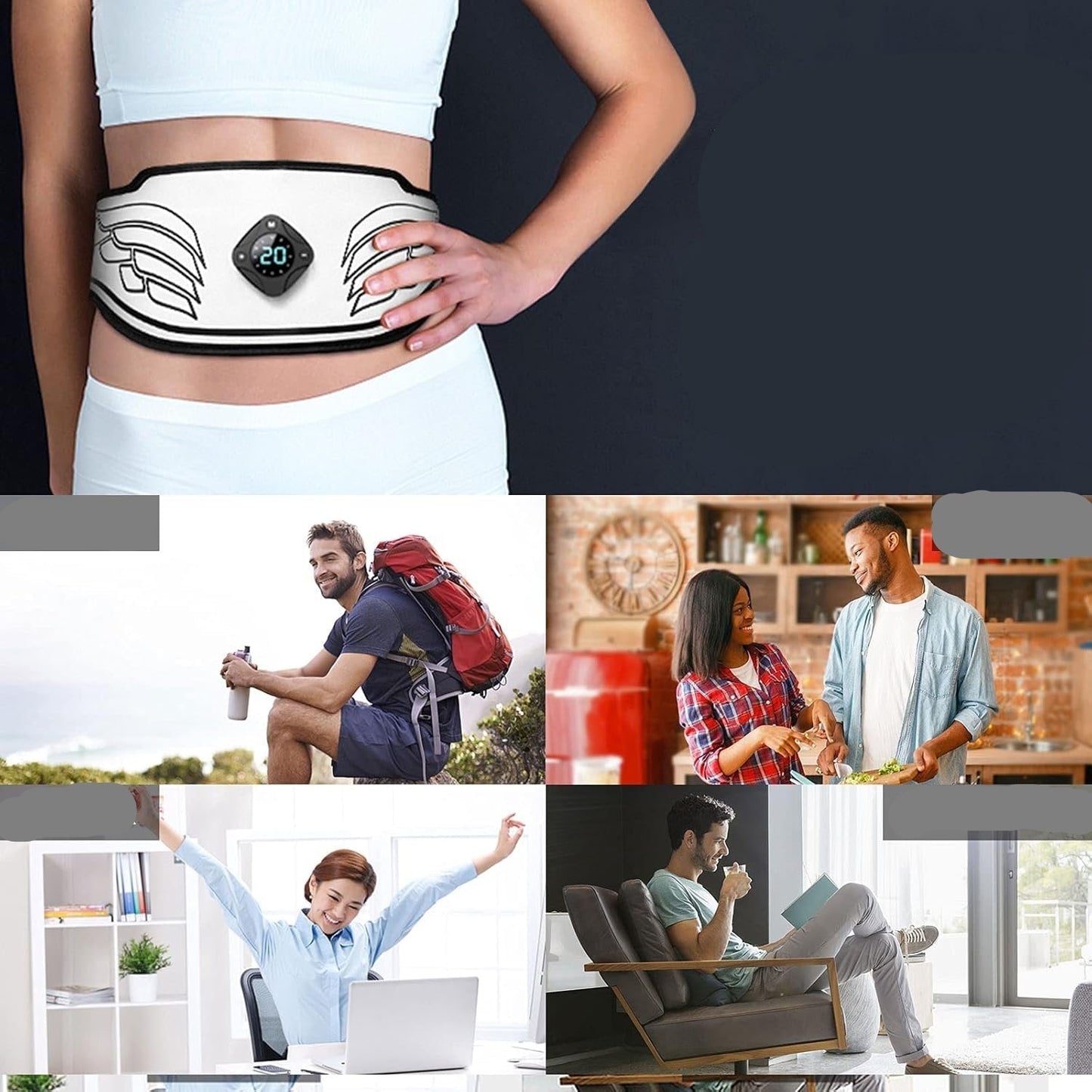 Slimming Massage Waist Belt for Home Use