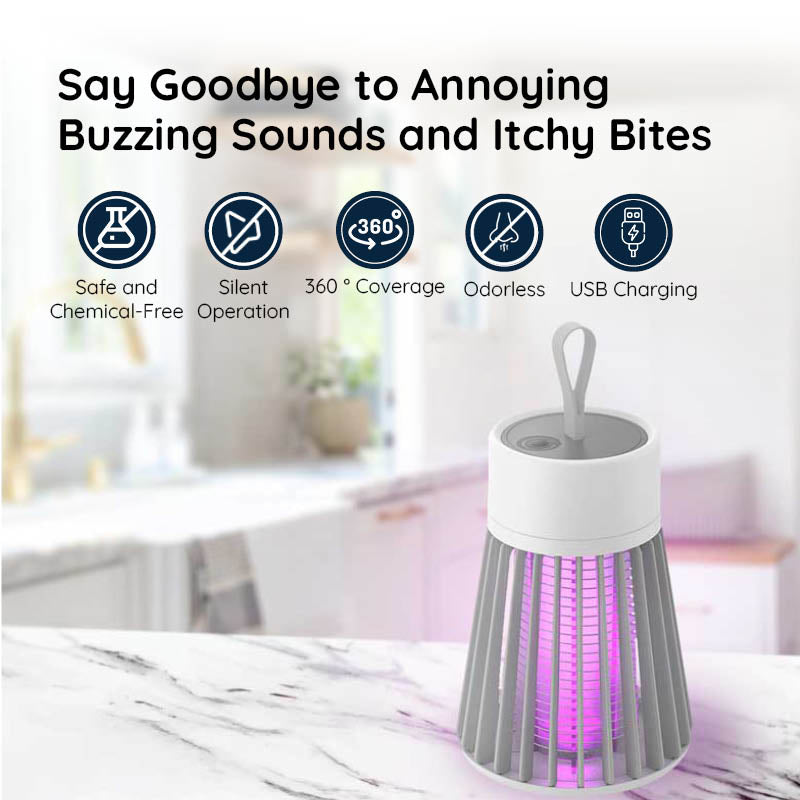 Compact USB Powered Mosquito Killer Lamp with LED
