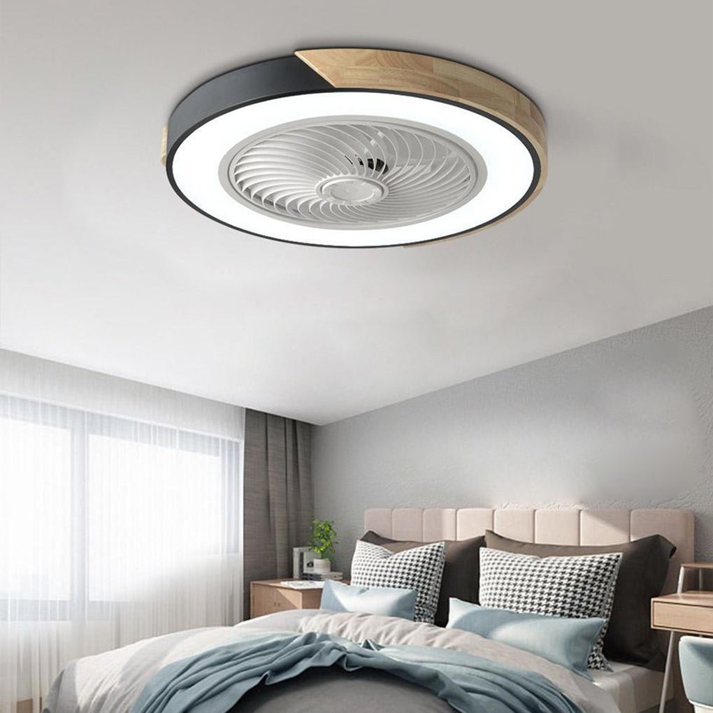 Sleek Silent Ceiling Fan Light with Remote