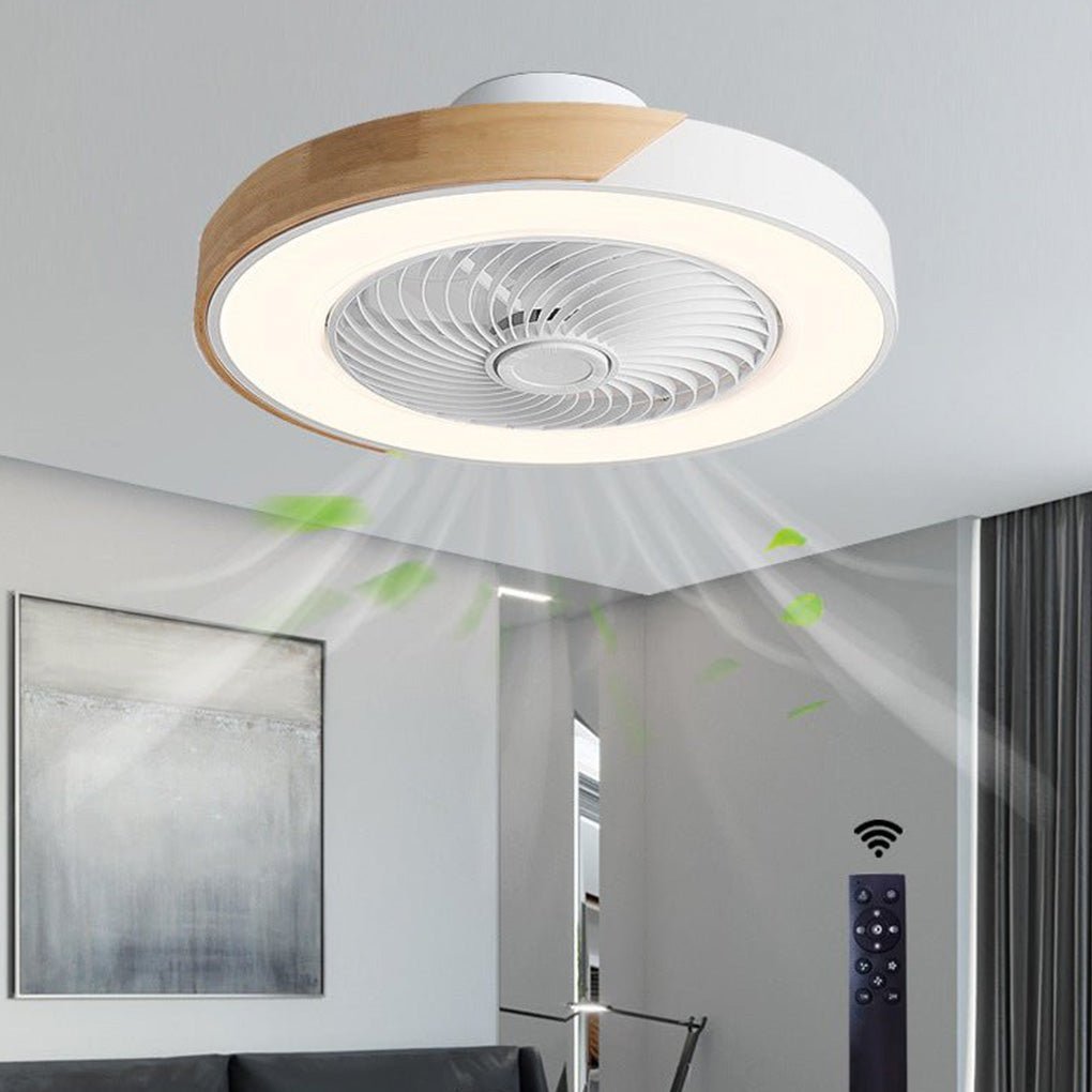 Sleek Silent Ceiling Fan Light with Remote - Pexav