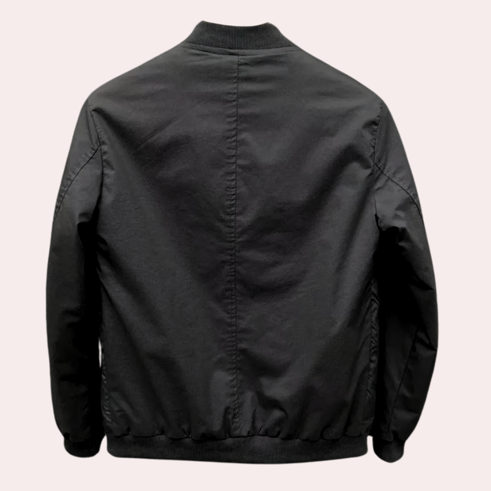Stylish Men's Black Winter Coat Elliot - Pexav