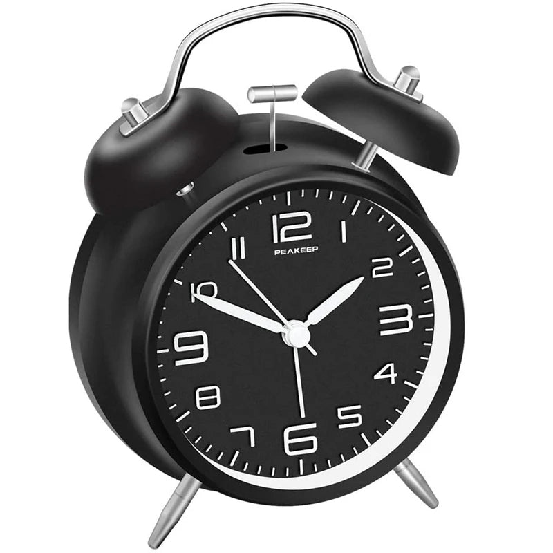 Classic Dual Bell Digital Alarm Clock with Night Light