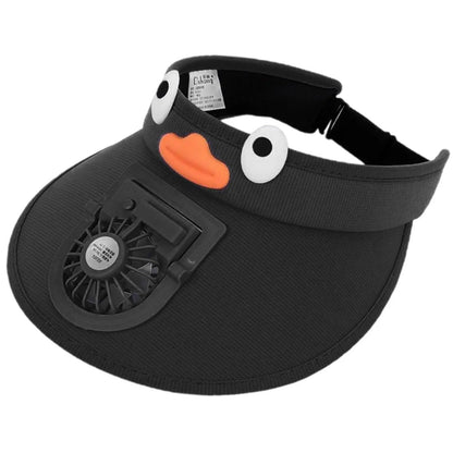 Childrens Summer Shade Cap with Built-in Fan