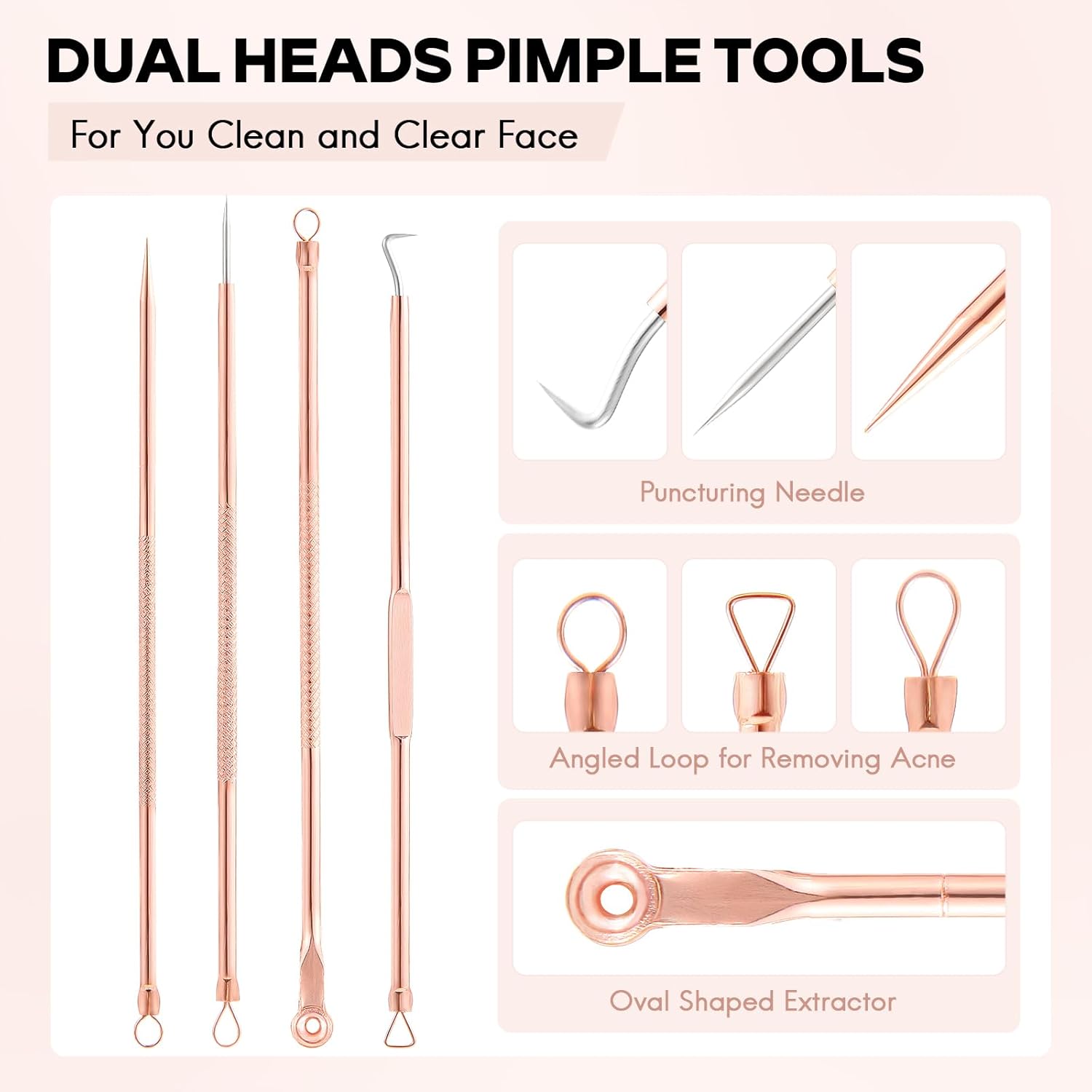 Blackhead & Pimple Extractor Kit-Nora Luxe