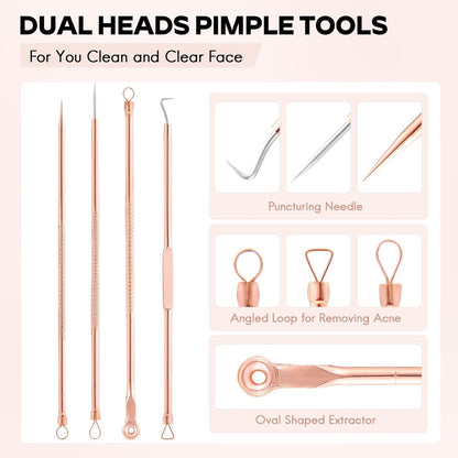 Blackhead & Pimple Extractor Kit-Nora Luxe