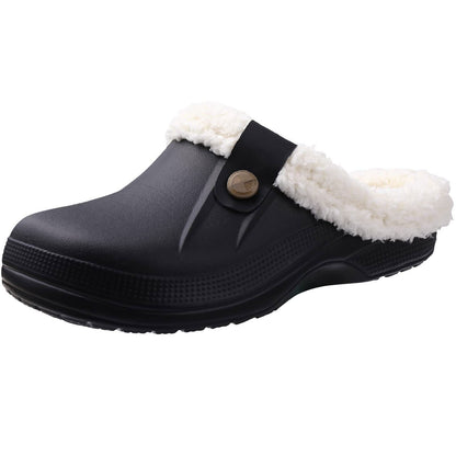 Warm Fuzzy Stone Clog Slippers - Pexav