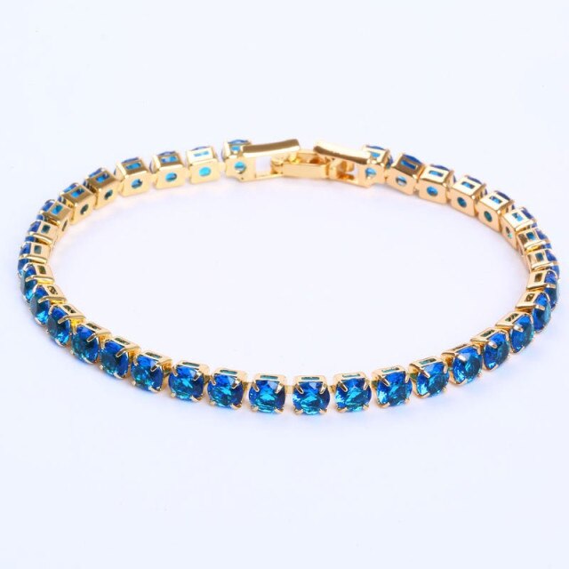 Sparkling Silver Chain Link Bracelet