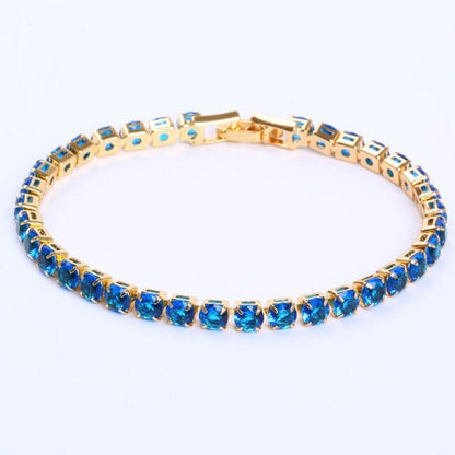 Sparkling Silver Chain Link Bracelet