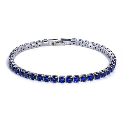 Sparkling Silver Chain Link Bracelet