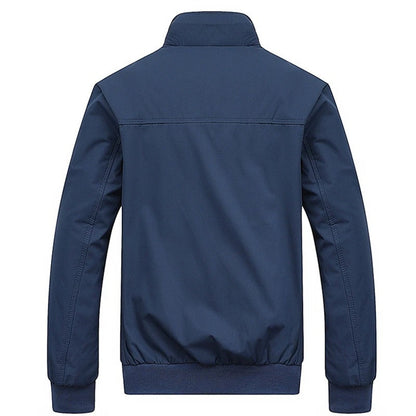 Thin Mens Leather Bomber Jacket