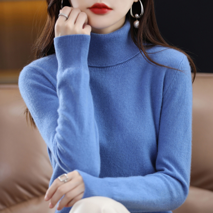 Soft Women's Cashmere Crew Neck Winter Sweater