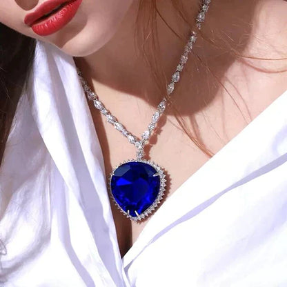 Sparkling Silver Love Pendant Necklace