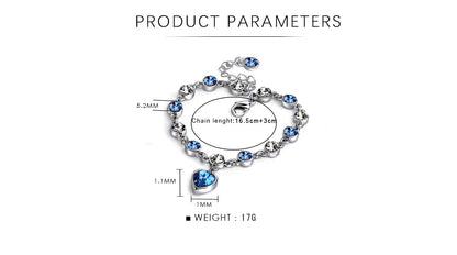Sparkling Sea Crystal Jewelry Bracelet
