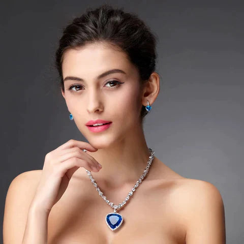 Sparkling Silver Love Pendant Necklace