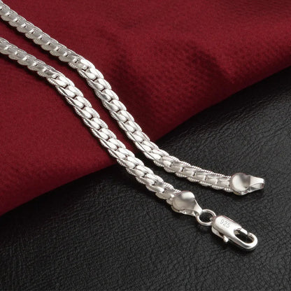 Bliss Sterling Necklace | Sparkling Chain-40cm 16 inches-Nora Luxe