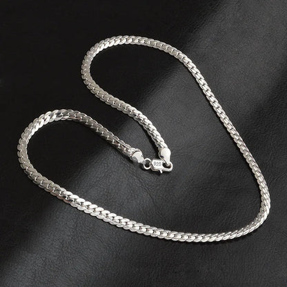 Bliss Sterling Necklace | Sparkling Chain-40cm 16 inches-Nora Luxe