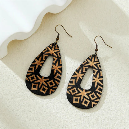 Unique Wooden Boho Earrings - Pexav