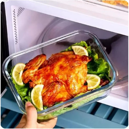 Borosilicate Glass Lunchbox - GlassGuard Bento-1x Rectangle 320ml-Nora Luxe