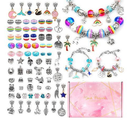Bracelet Creation Set - Crystal Creations Bracelet Set-Colorful - Pink-Nora Luxe