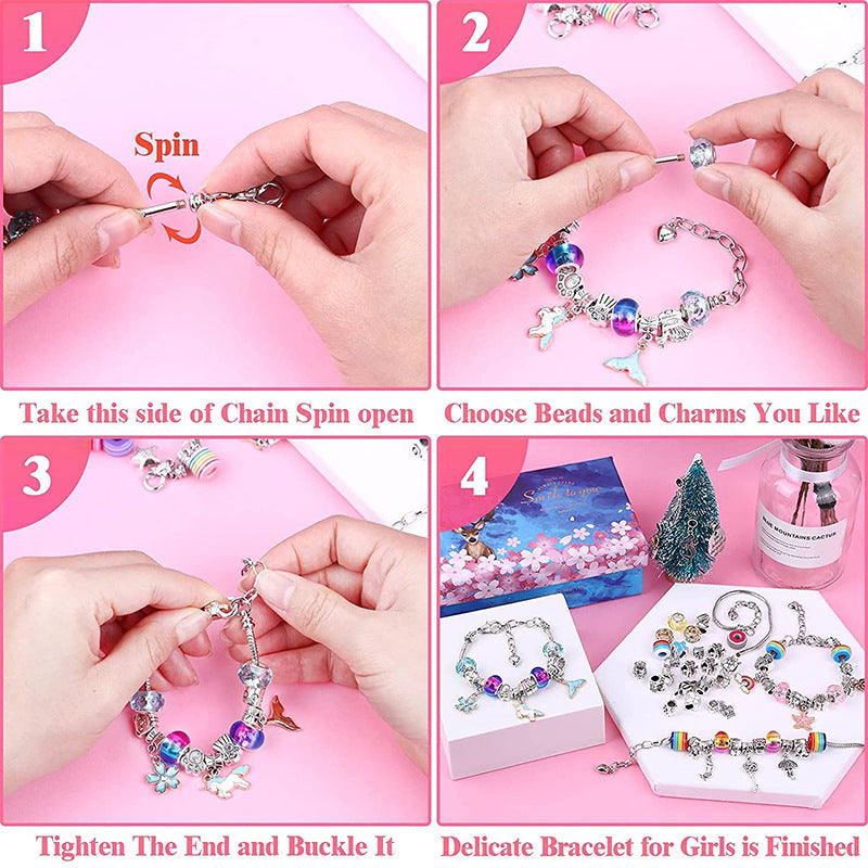 Bracelet Creation Set - Crystal Creations Bracelet Set-Colorful - Unicorn-Nora Luxe