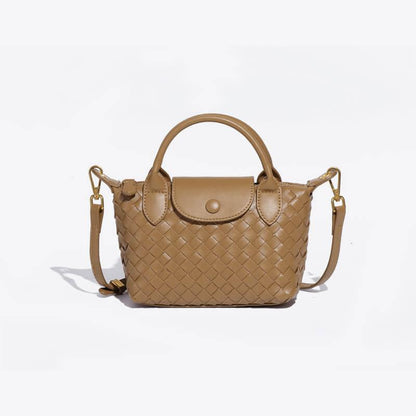 Braided Mini Bag - Elena-Beige-Nora Luxe