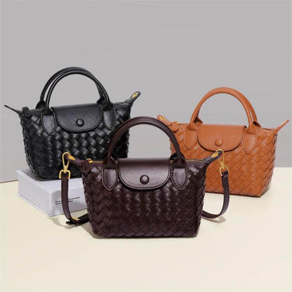 Braided Mini Bag - Elena-White-Nora Luxe