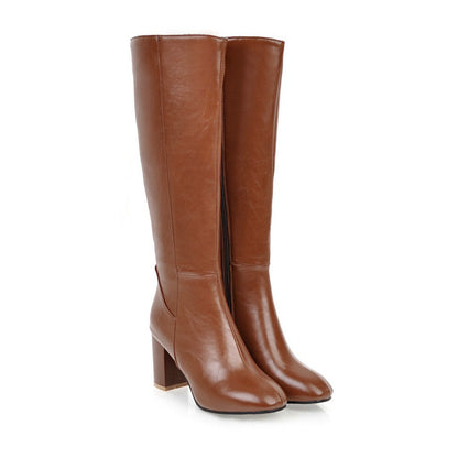 Stylish Vegan Leather Zip Ankle Boots
